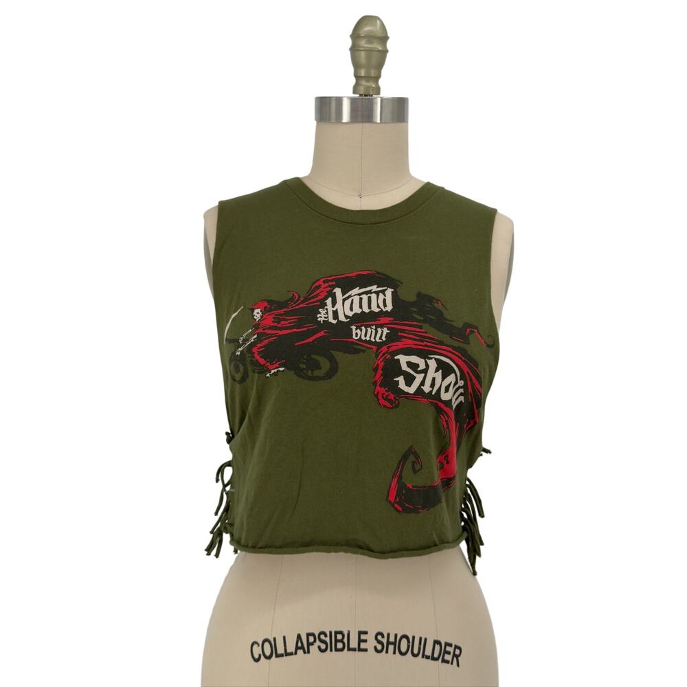 Revival Cycles ATX Grim Reaper Side-Tie Muscle Tank Top Medium Hand Built Show